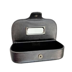 Richmark Vintage Silver Clutch Evening Handbag Purse Minaudiere with Mirror